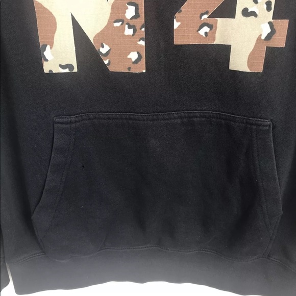 STUSSY No 4 Desert Camo Vintage Hoodie Sweatshirt - Picture 4 of 10